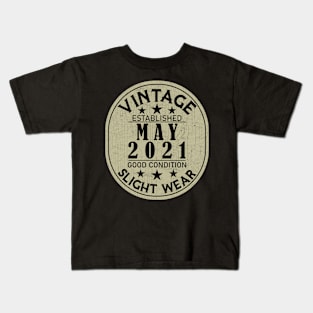 Vintage Established May 2021 - Good Condition Slight Wear Kids T-Shirt